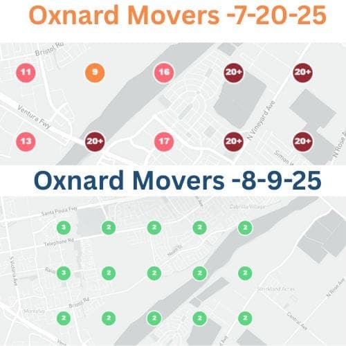 Local SEO and Google Maps ranking case study for Oxnard Moving Company